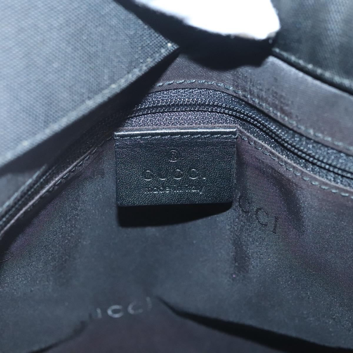 Gucci Vintage Bamboo Handle Tote Nylon, BLACK, NYLON, Tote bag