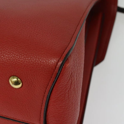 Salvatore Ferragamo Margot Satchel Leather, RED, LEATHER, Handbag