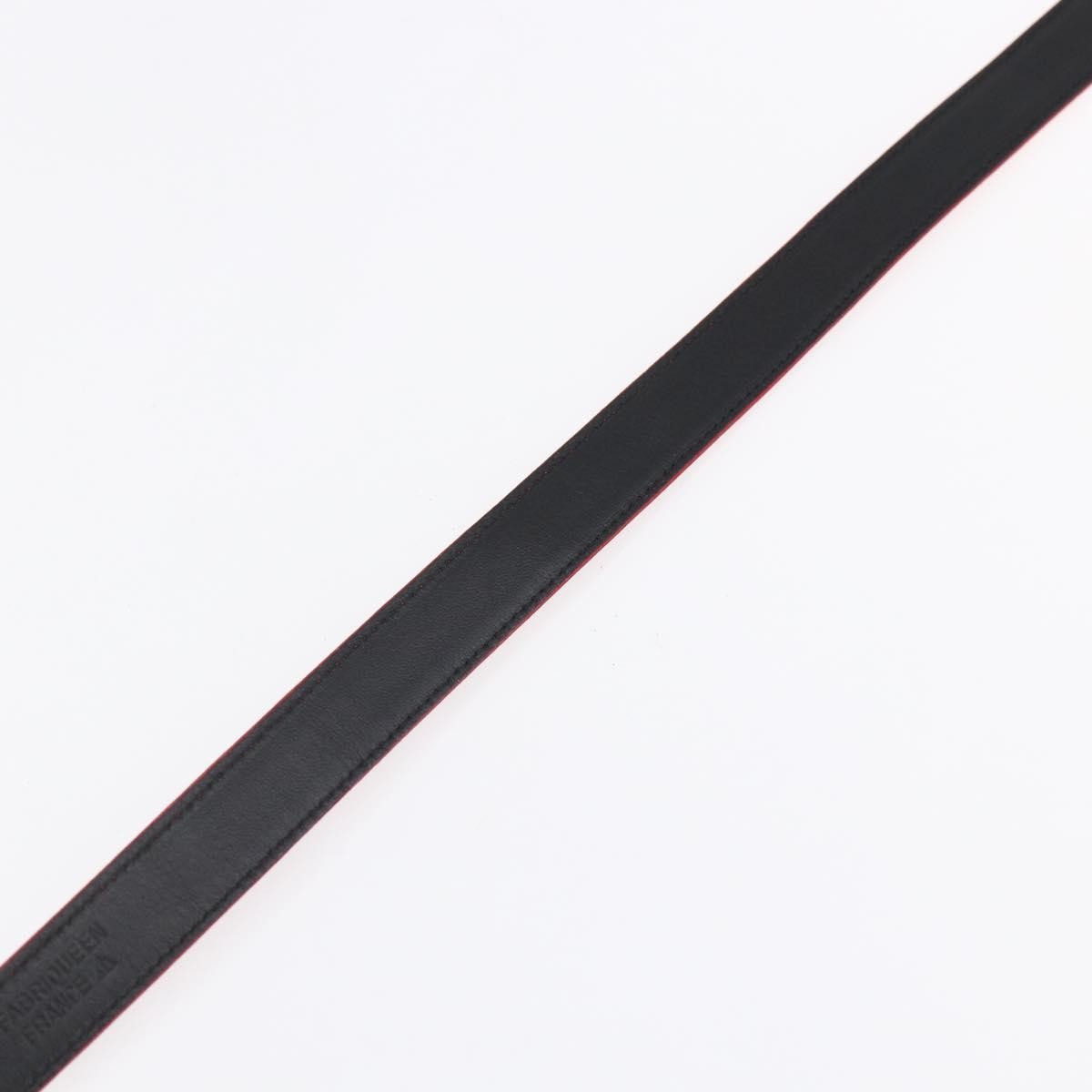Chanel CC Round Button Belt Leather, RED, LEATHER, Belts