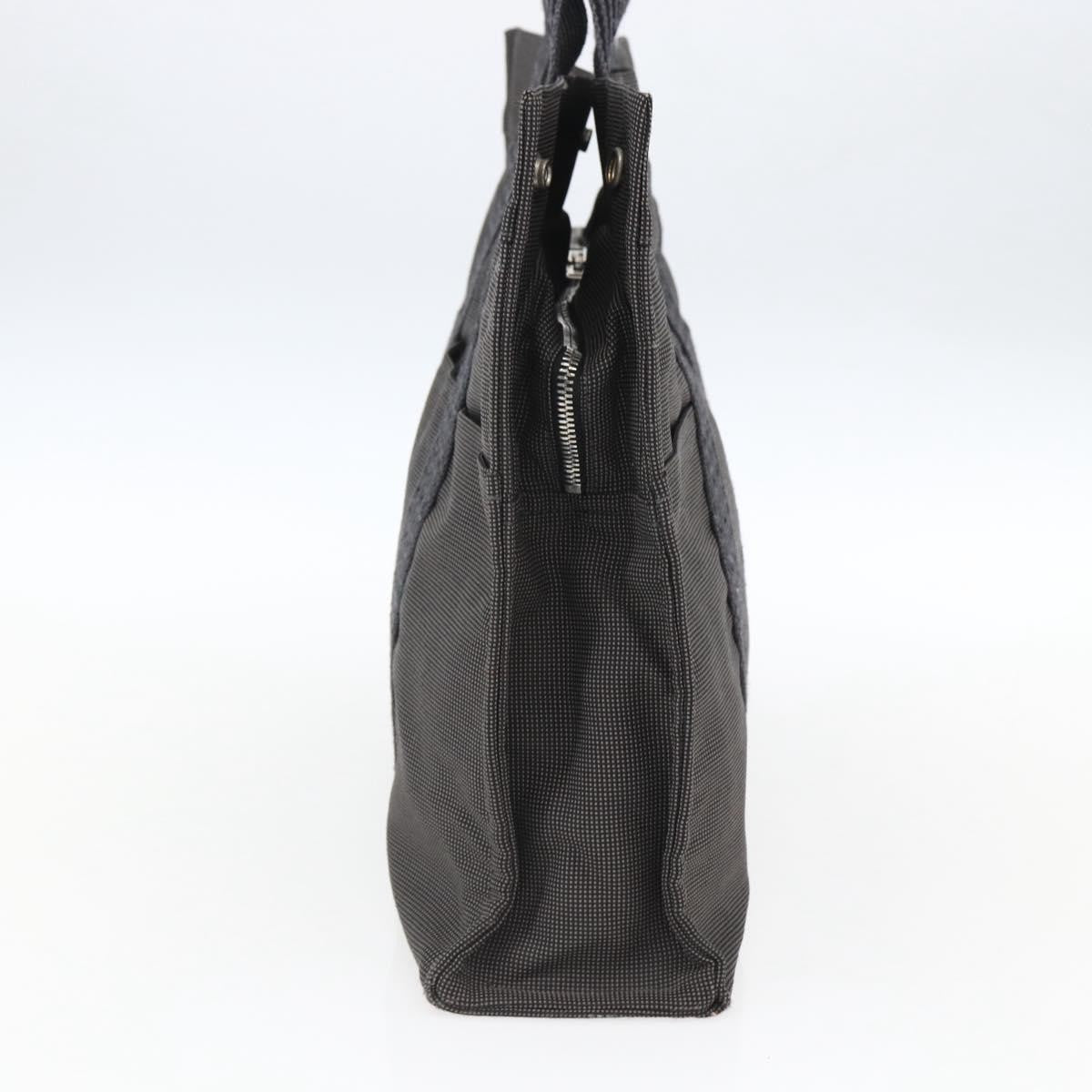 Hermes Fourre-tout Herline Canvas, GRAY, CANVAS, Tote bag