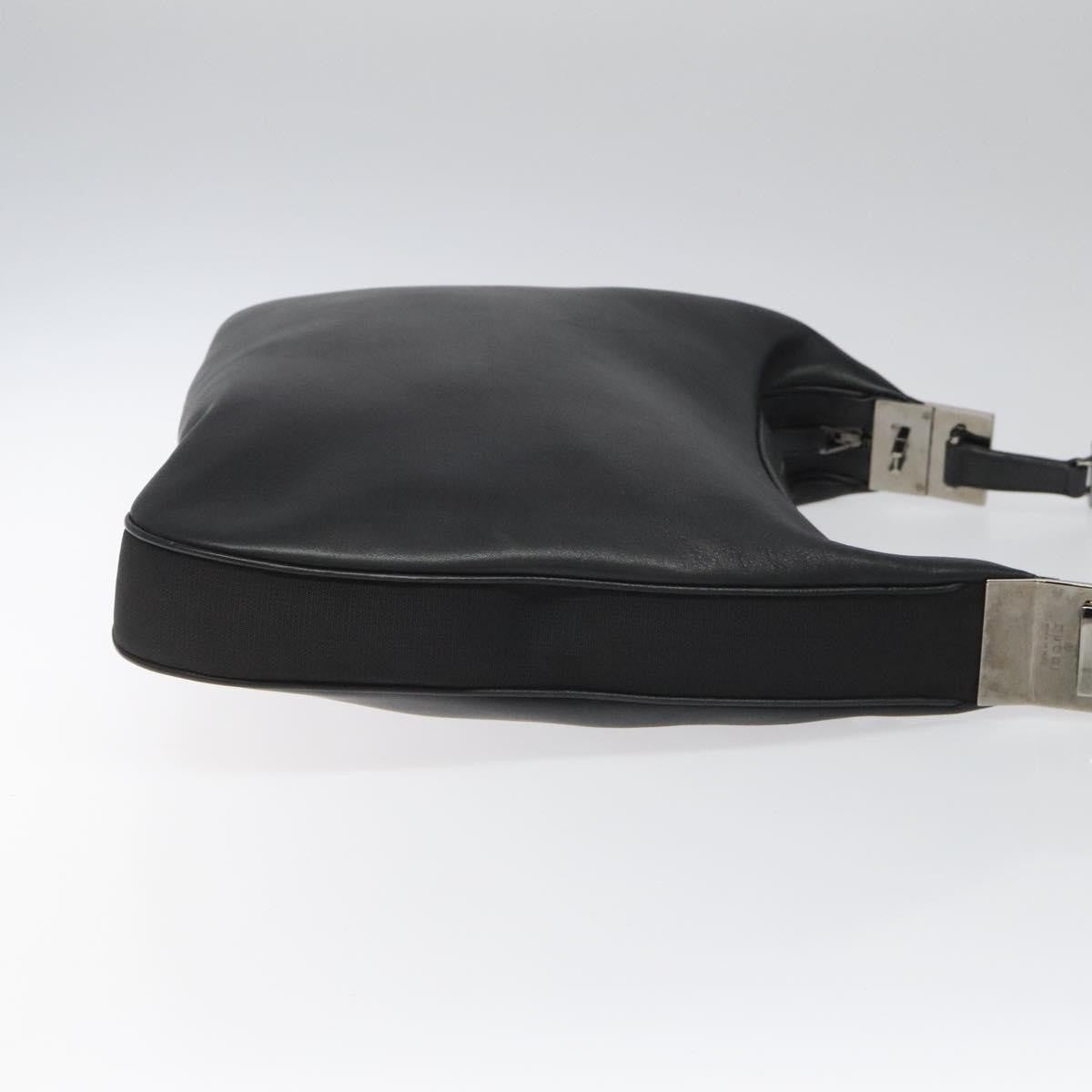 Gucci Attache Shoulder Bag Leather, BLACK, LEATHER, Shoulder bag