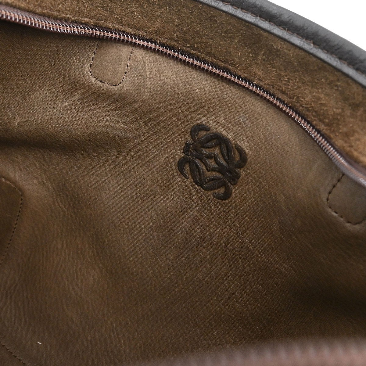 Loewe Amazona Bag Suede, BROWN, SUEDE, Handbag