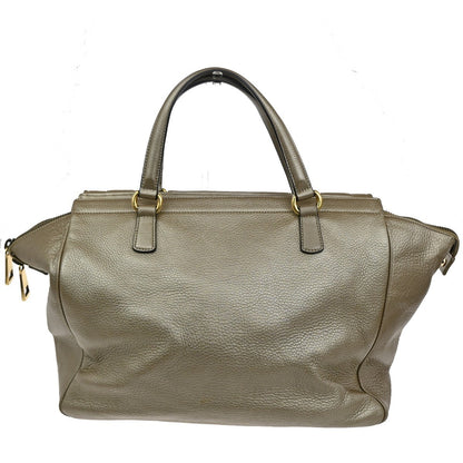 Gucci 1973 Top Handle Bag Leather, GOLD, LEATHER, Handbag