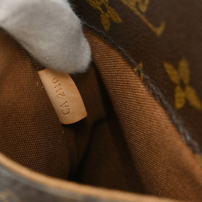 Louis Vuitton Pochette Gange Monogram Canvas, BROWN, CANVAS, Clutche & pouche