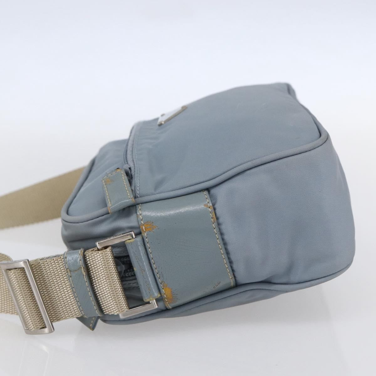 Prada Front Pocket Camera Bag Tessuto, Blue, Nylon, Shoulder Bag