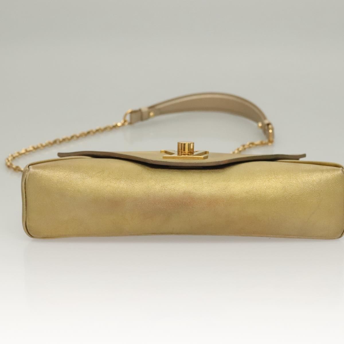 Louis Vuitton Love Note Chain Clutch Leather, GOLD, LEATHER, Clutche & pouche