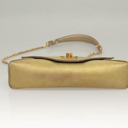Louis Vuitton Love Note Chain Clutch Leather, GOLD, LEATHER, Clutche & pouche