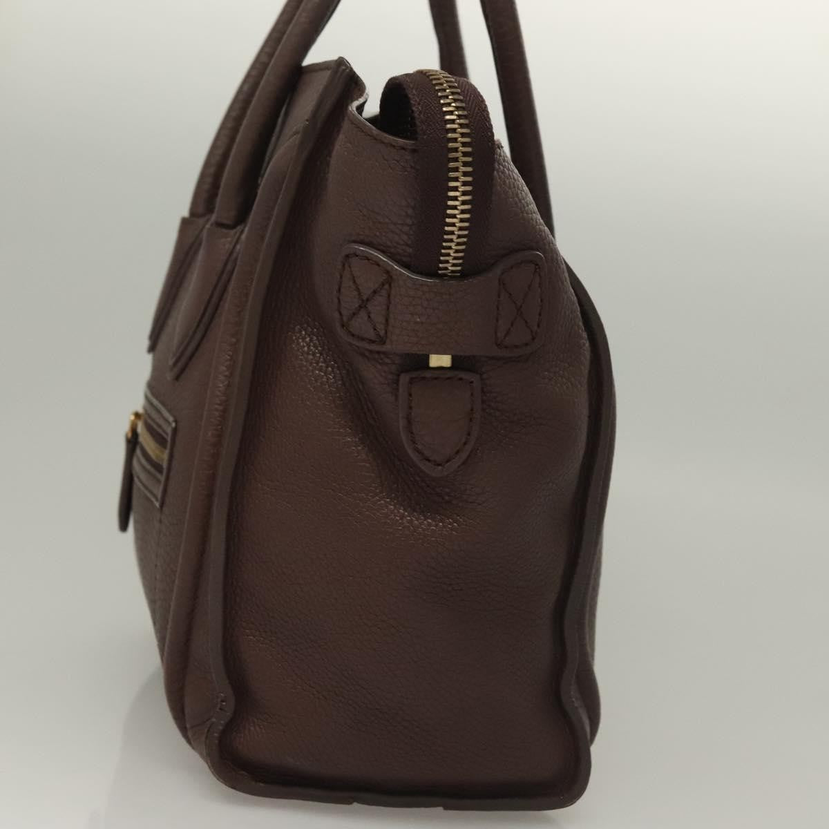 Celine Shopper Luggage Leather, BROWN, LEATHER, Handbag