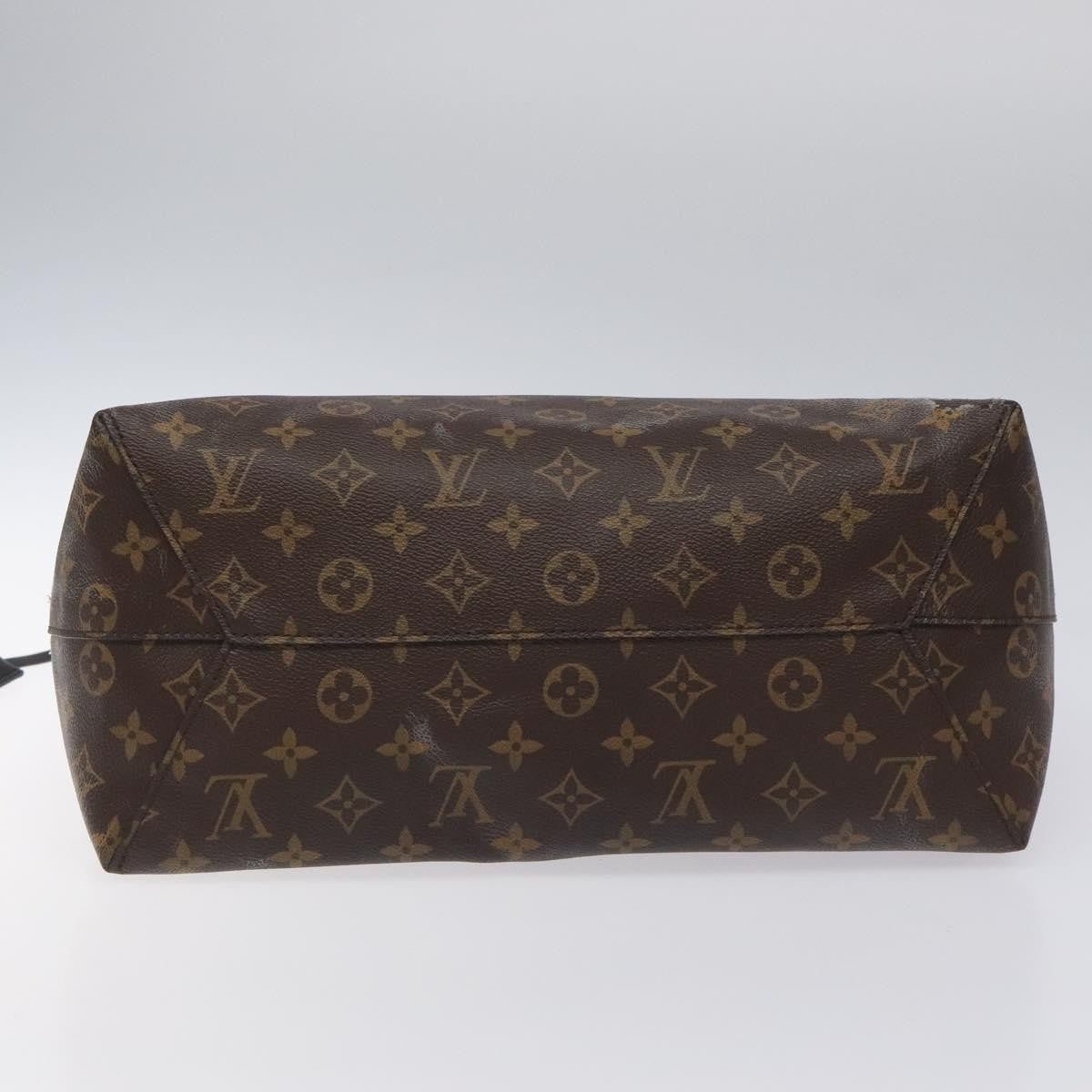 Louis Vuitton Flower Hobo Monogram Canvas with Leather, BROWN, CANVAS, Shoulder bag