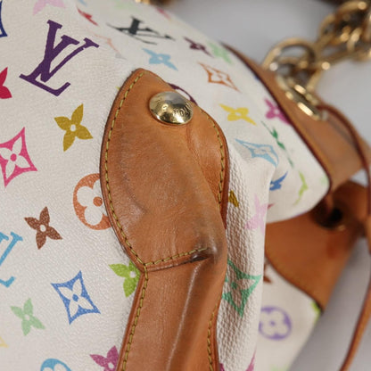 Louis Vuitton Ursula Handbag Monogram Multicolor, WHITE, CANVAS, Handbag
