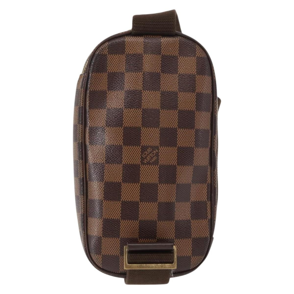 Louis Vuitton Pochette Gange Damier, Brown, Canvas, Clutch