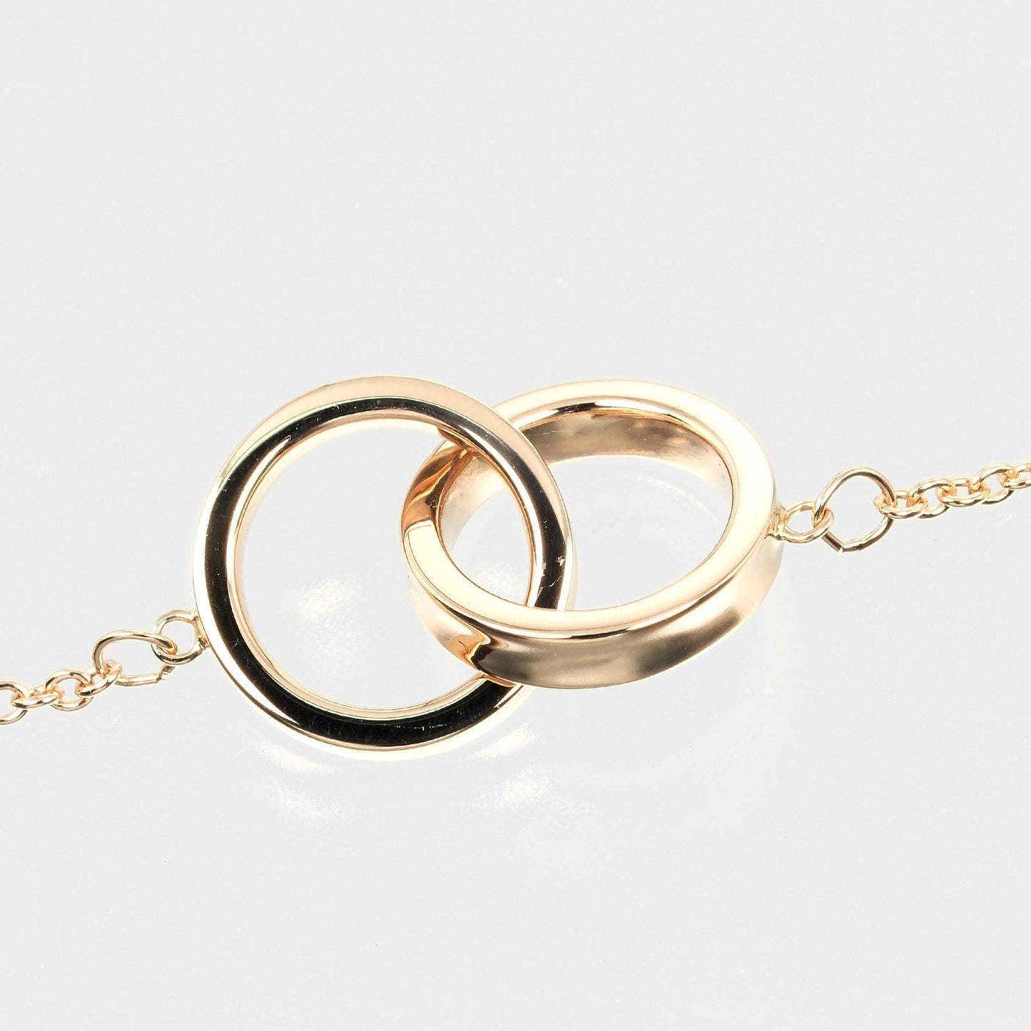 Tiffany & Co. 1837 Interlocking Circles Chain Bracelet 18K Rose Gold, GOLD, PINK_GOLD, Bracelet