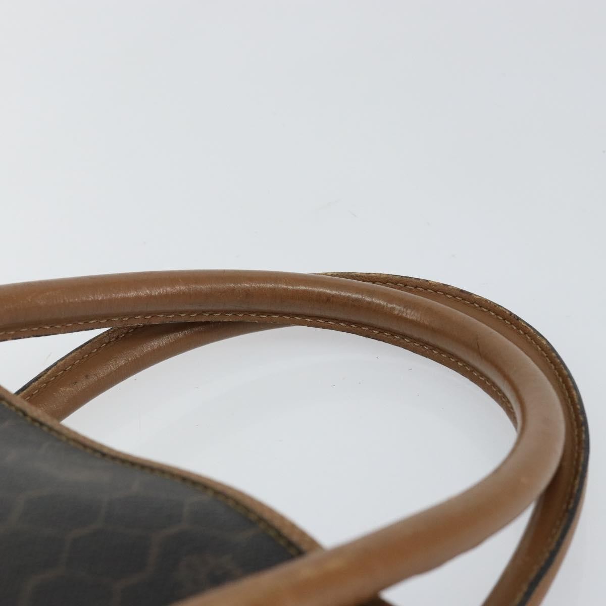 Christian Dior Vintage Honeycomb Handbag Canvas Leather, BLACK, CANVAS, Handbag
