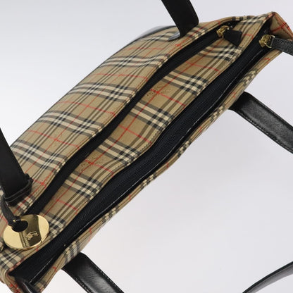 Burberry Shoulder Bag Nova Check Canvas, BEIGE, CANVAS, Shoulder bag