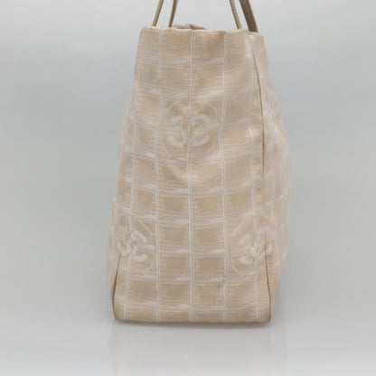 Chanel Travel Line Tote Nylon, BEIGE, NYLON, Tote bag