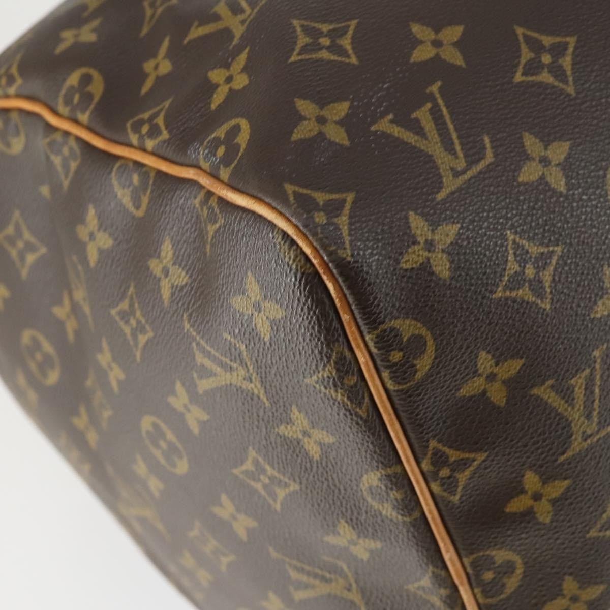 Louis Vuitton Keepall Bag Monogram Canvas, BROWN, CANVAS, Travel bag