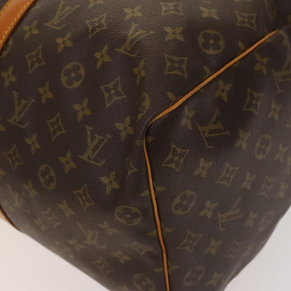 Louis Vuitton Keepall Bag Monogram Canvas, BROWN, CANVAS, Travel bag