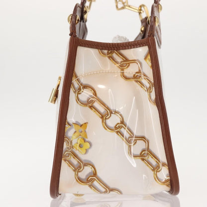 Louis Vuitton Charms Cabas PVC Over Printed Silk, BROWN, CANVAS, Handbag