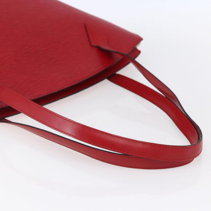 Louis Vuitton Saint Jacques Handbag Epi Leather, RED, LEATHER, Shoulder bag