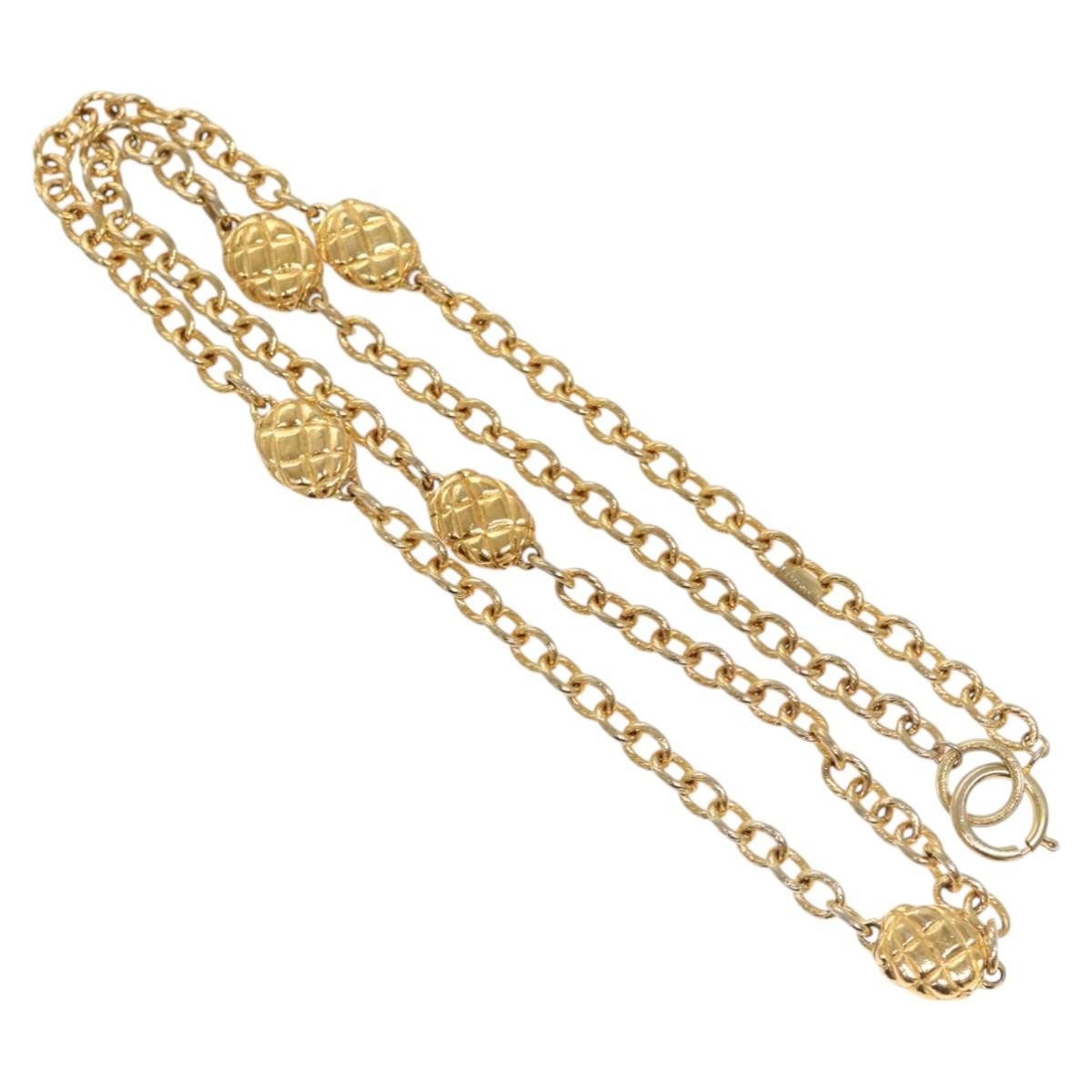 Chanel CC Quilted Medallion Chain Belt Metal, GOLD, METAL, Belts