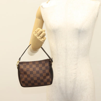 Louis Vuitton Trousse Make Up Bag Damier, BROWN, CANVAS, Clutche & pouche