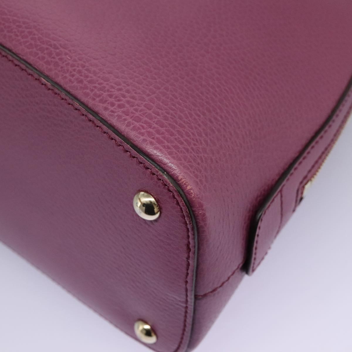 Gucci Lady Dollar Dome Satchel Leather, PINK, LEATHER, Handbag