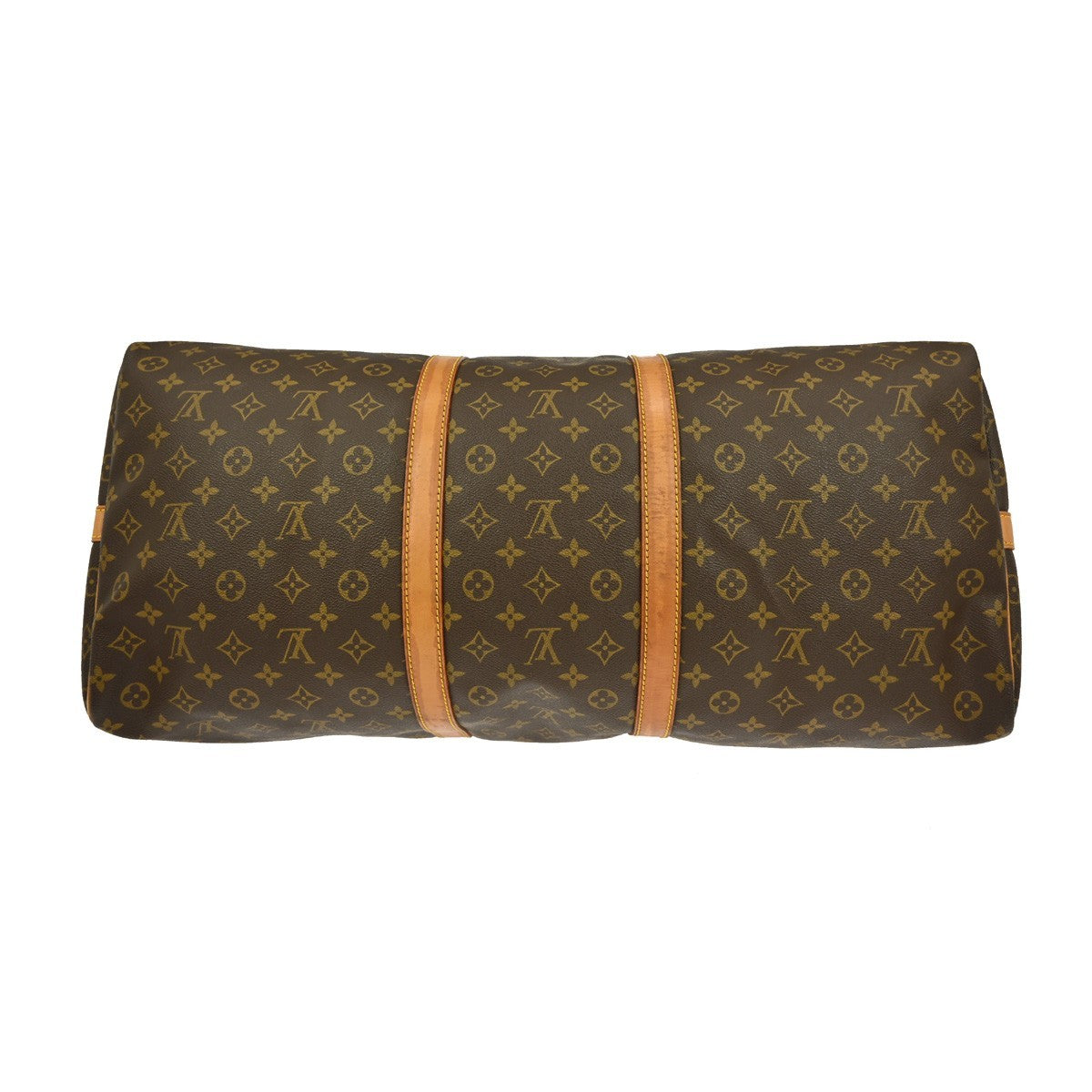 Louis Vuitton Keepall Bandouliere Bag Monogram Canvas, BROWN, CANVAS, Travel bag
