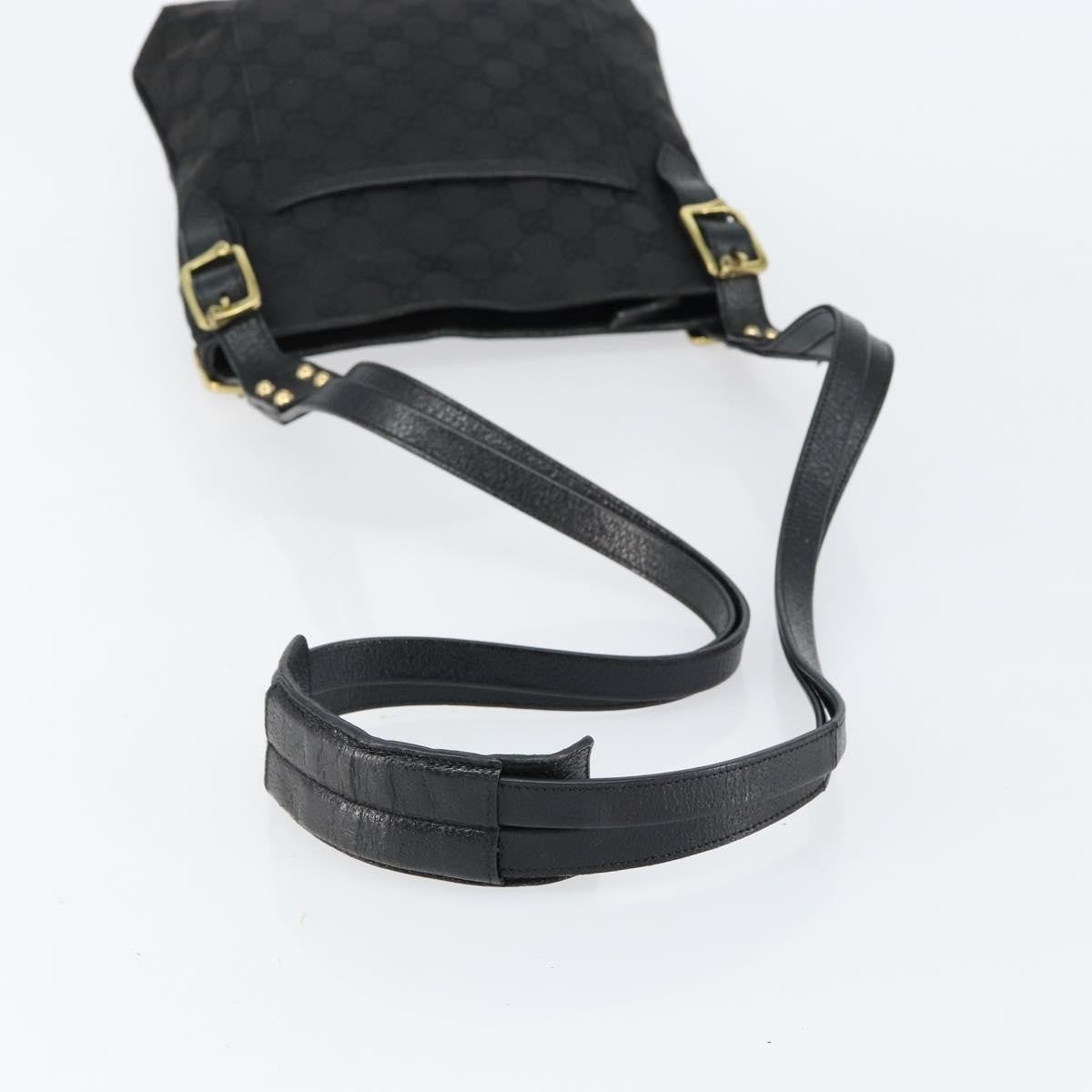 Gucci Vintage Shoulder Bag Monogram Canvas, BLACK, CANVAS, Shoulder bag