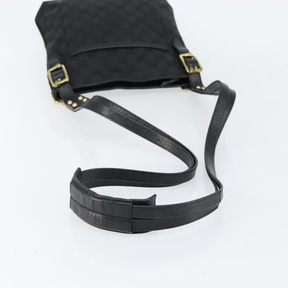 Gucci Vintage Shoulder Bag Monogram Canvas, BLACK, CANVAS, Shoulder bag
