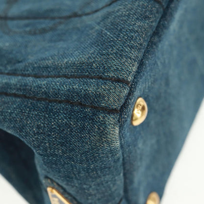 Prada Canapa Tote Denim, BLUE, DENIM_JEANS, Tote bag