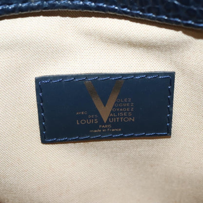 Louis Vuitton Vail Blanket Cabas Wool with Leather, NAVY, WOOL, Tote bag