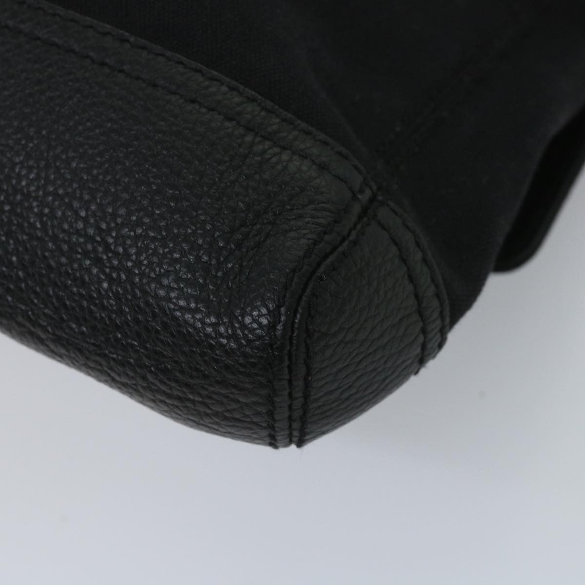 Balenciaga Flap Clutch Canvas with Leather, BLACK, CANVAS, Clutche & pouche