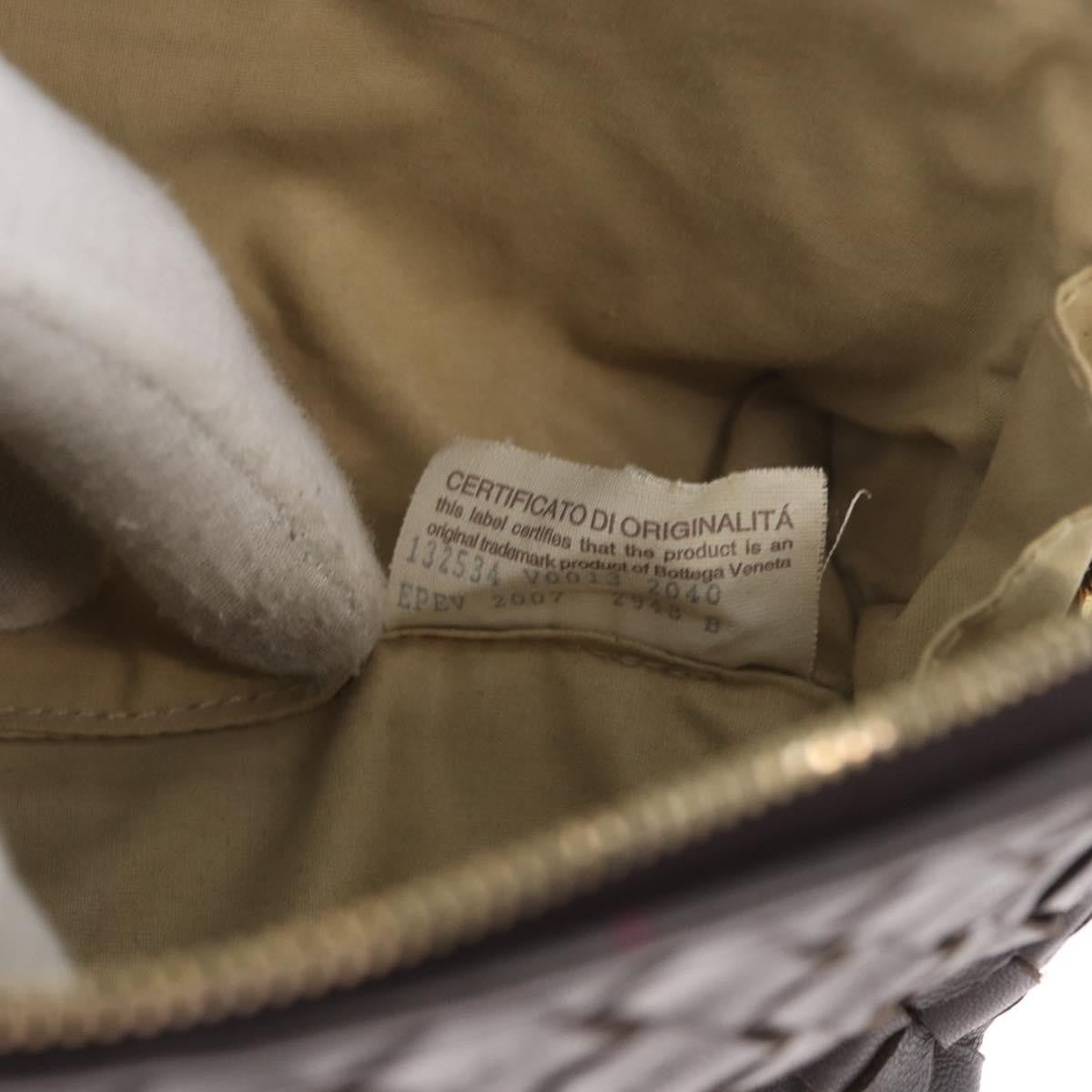 Bottega Veneta Intrecciato Leather, BROWN, LEATHER, Clutche & pouche