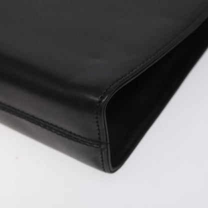 Salvatore Ferragamo Vintage Gancini Chain Shoulder Bag Leather, BLACK, LEATHER, Shoulder bag