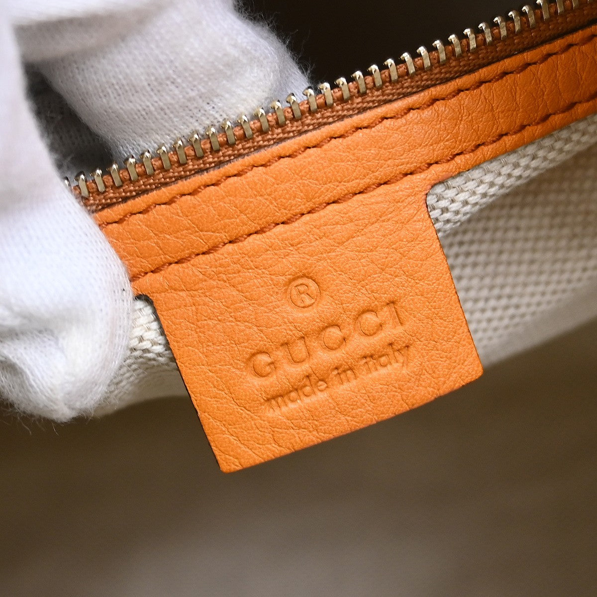 Gucci Soho Boston Bag Leather, Orange, Leather, Handbag