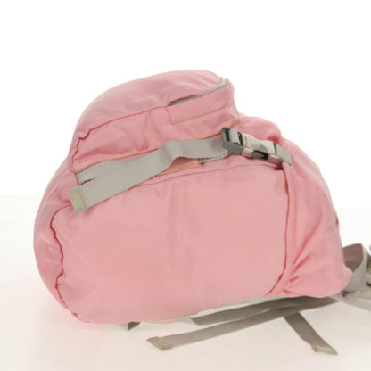 Prada Double Buckle Backpack Tessuto, Pink, Nylon, Backpack