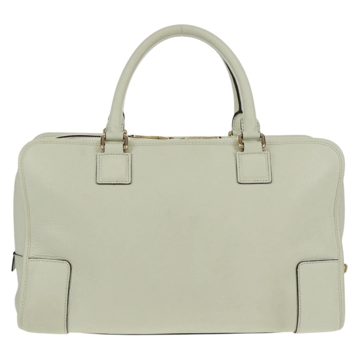 Loewe Amazona NM Bag Leather, WHITE, LEATHER, Handbag