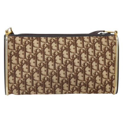 Christian Dior Trotter shoulder bag Canvas, BROWN, CANVAS, Shoulder bag
