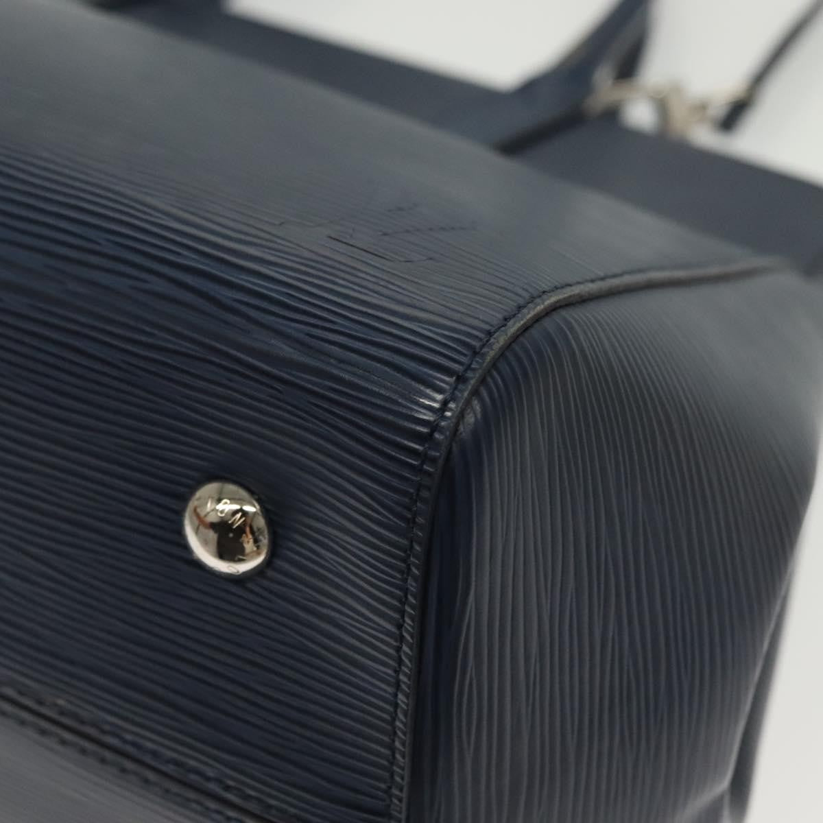 Louis Vuitton Marly Handbag Epi Leather, NAVY, LEATHER, Handbag