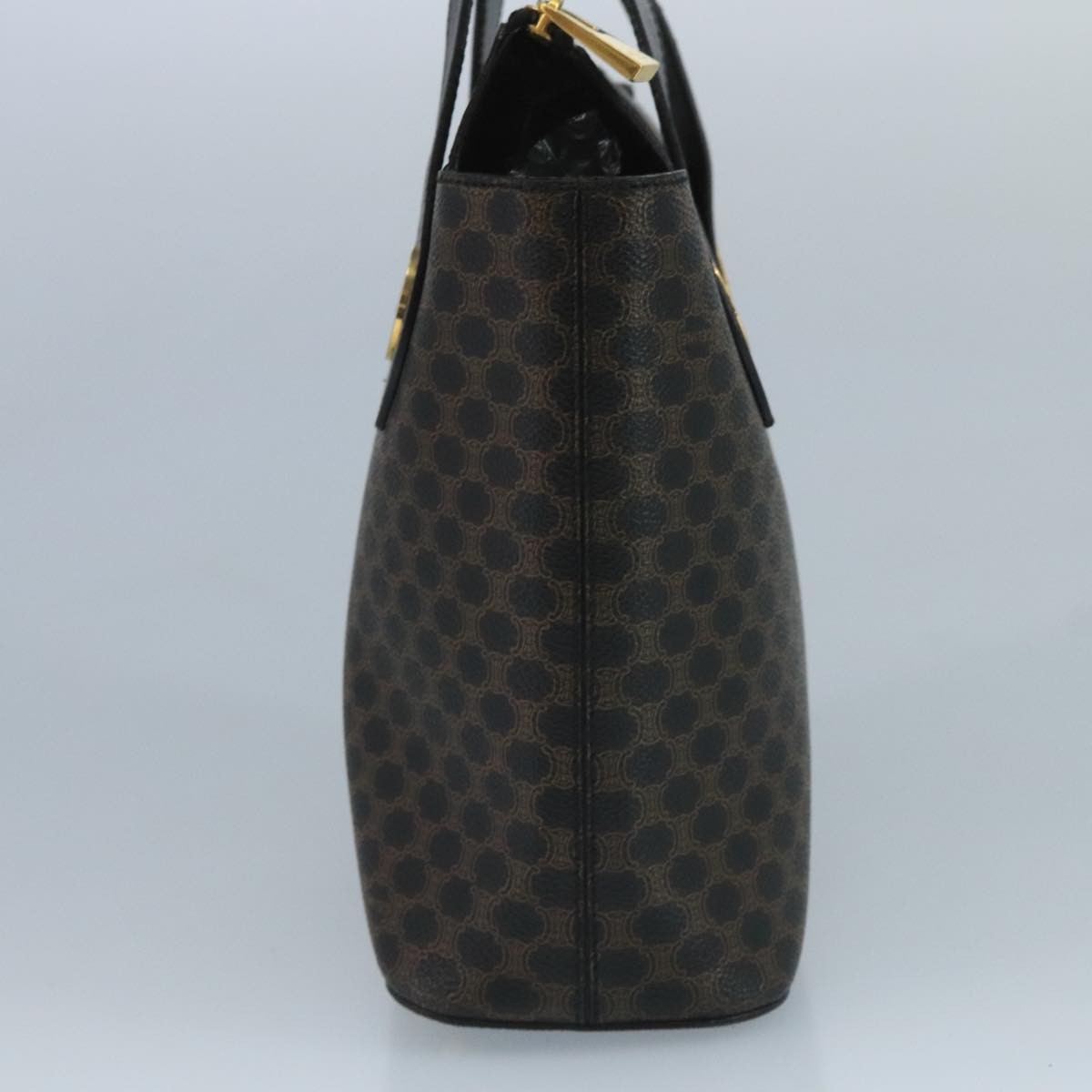 Celine C Macadam Handbag PVC Leather, Black, PVC, Handbag