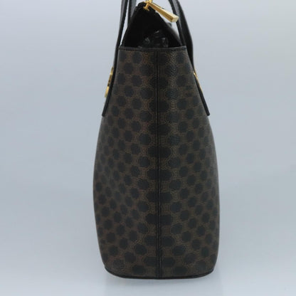 Celine C Macadam Handbag PVC Leather, Black, PVC, Handbag