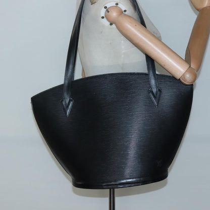 Louis Vuitton Saint Jacques Handbag Epi Leather, BLACK, LEATHER, Shoulder bag