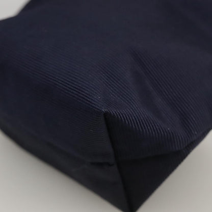 Celine Circle Logo Pouch Nylon, NAVY, NYLON, Clutche & pouche