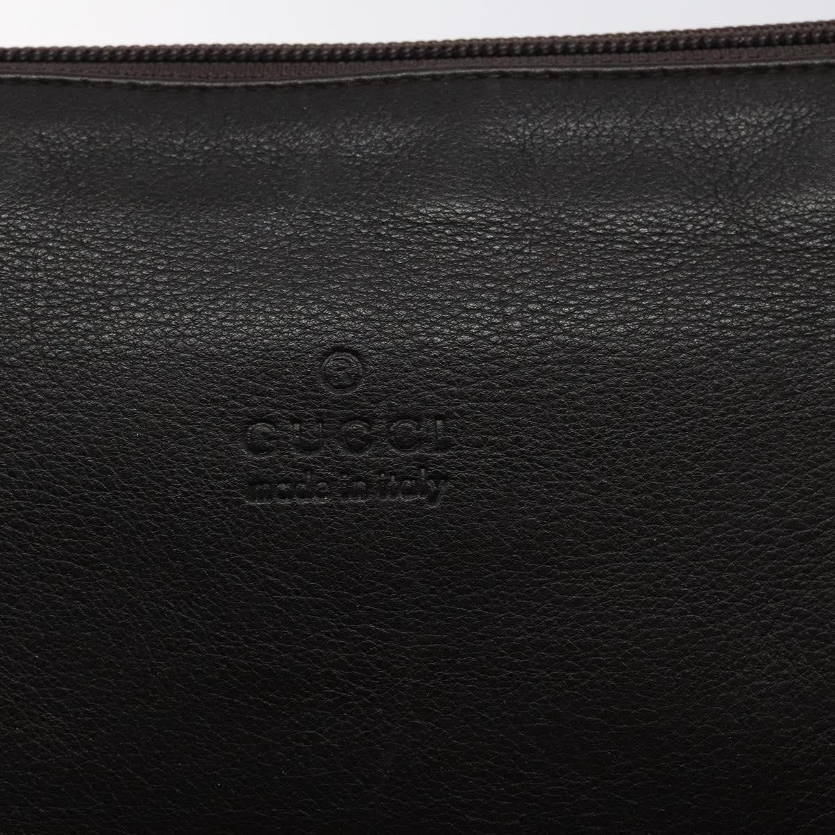 Gucci Vintage Shoulder Bag Leather, BROWN, LEATHER, Shoulder bag
