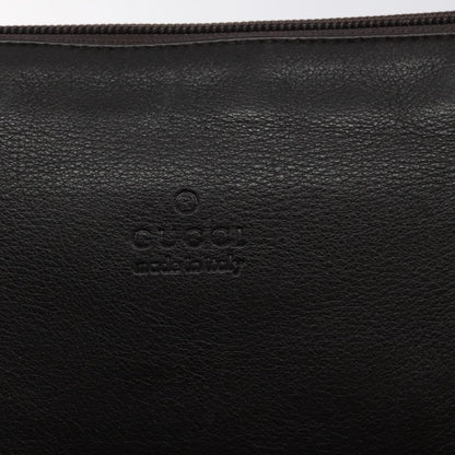 Gucci Vintage Shoulder Bag Leather, BROWN, LEATHER, Shoulder bag