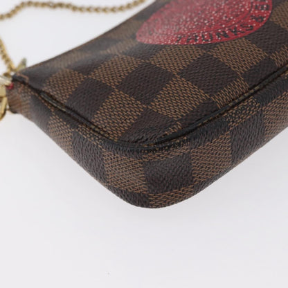 Louis Vuitton Pochette Accessoires Limited Edition Damier, BROWN, CANVAS, Clutche & pouche