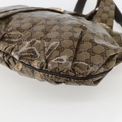 Gucci Hysteria Convertible Top Handle Bag GG Coated Canvas, BEIGE, CANVAS, Handbag