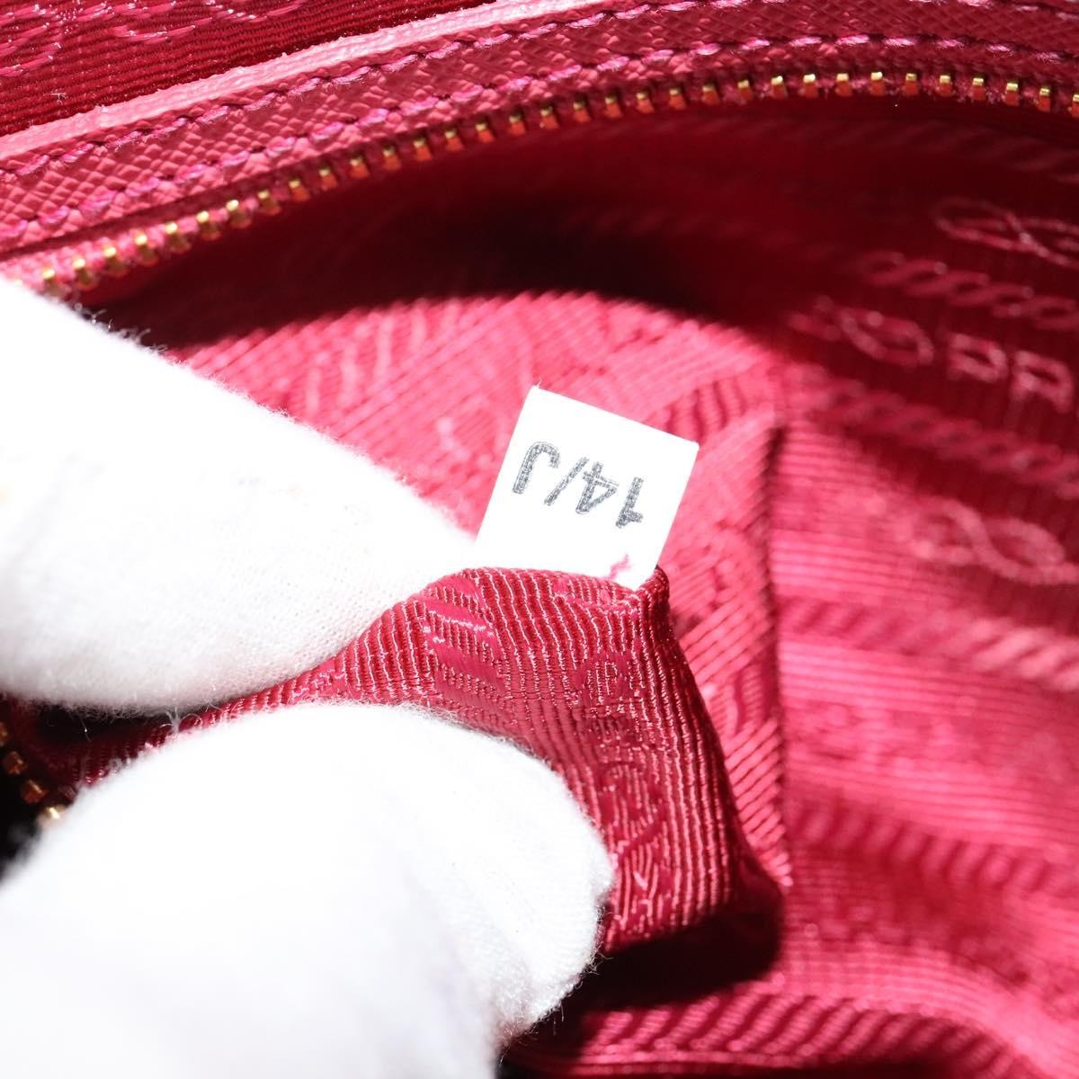 Prada Front Pocket Crossbody Bag Saffiano Leather, PINK, LEATHER, Shoulder bag