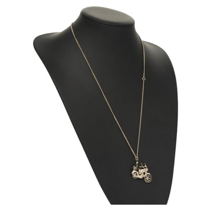 Chanel Coco Rider Pendant Necklace Metal, SILVER, METAL, Necklace