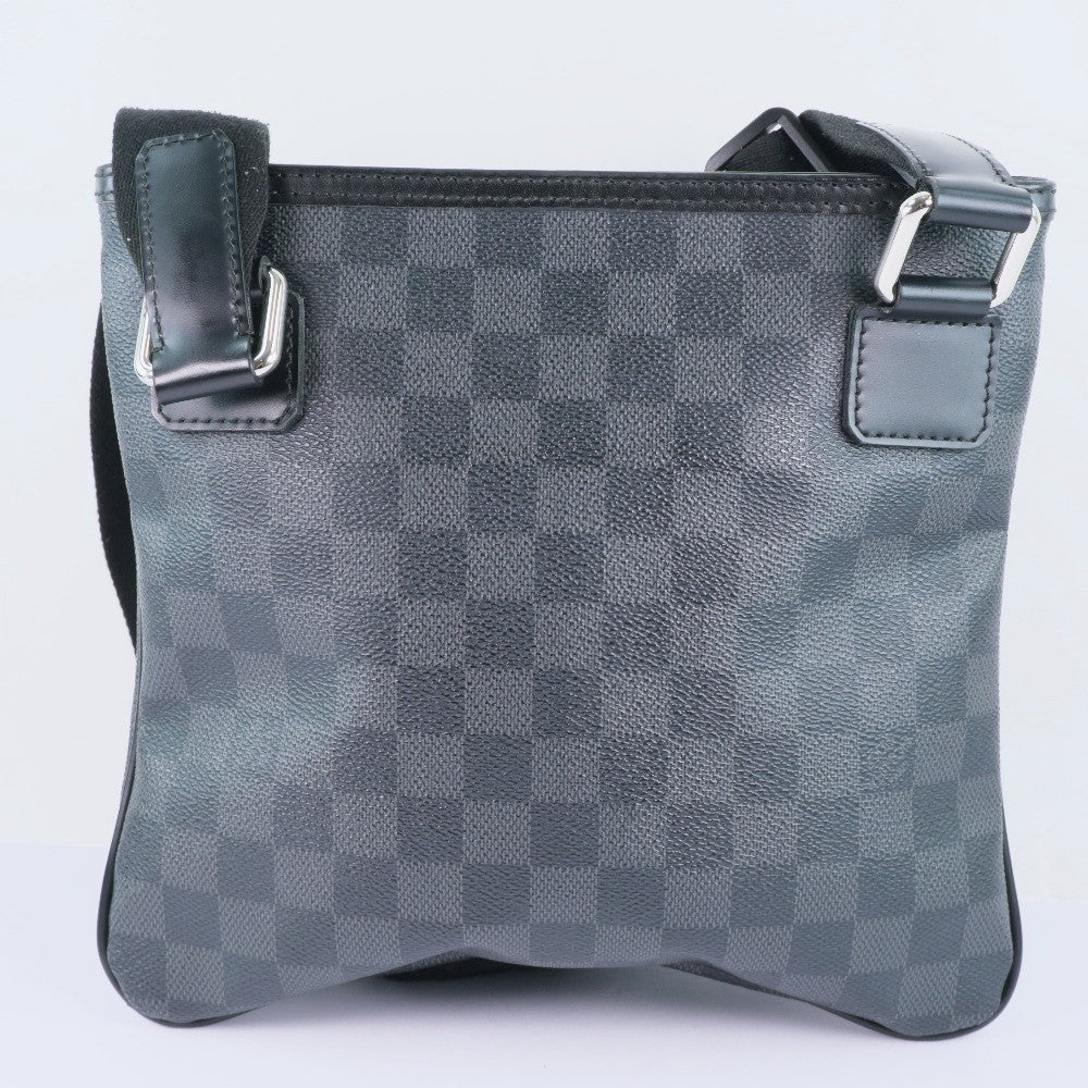 Louis Vuitton Thomas Handbag Damier Graphite, BLACK, CANVAS, Shoulder bag